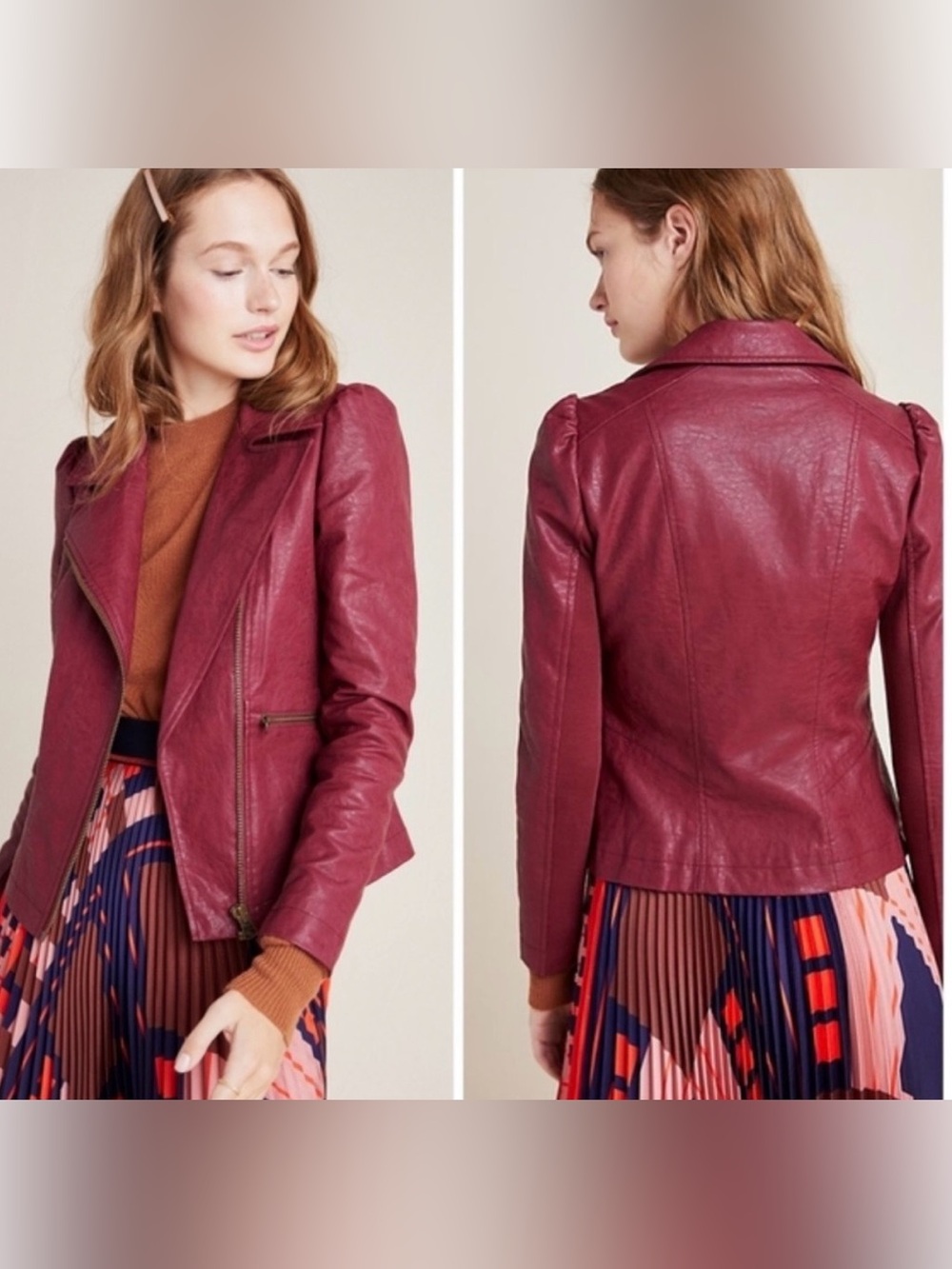 Anthropologie Petula faux leather jacket— size S - Picture 1 of 6